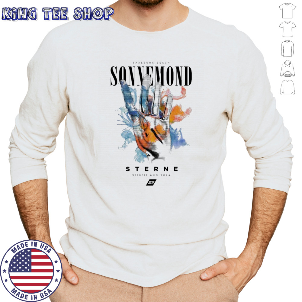 SonneMondSterne Festival Sterne Aqua T-shirt Long Sleeved