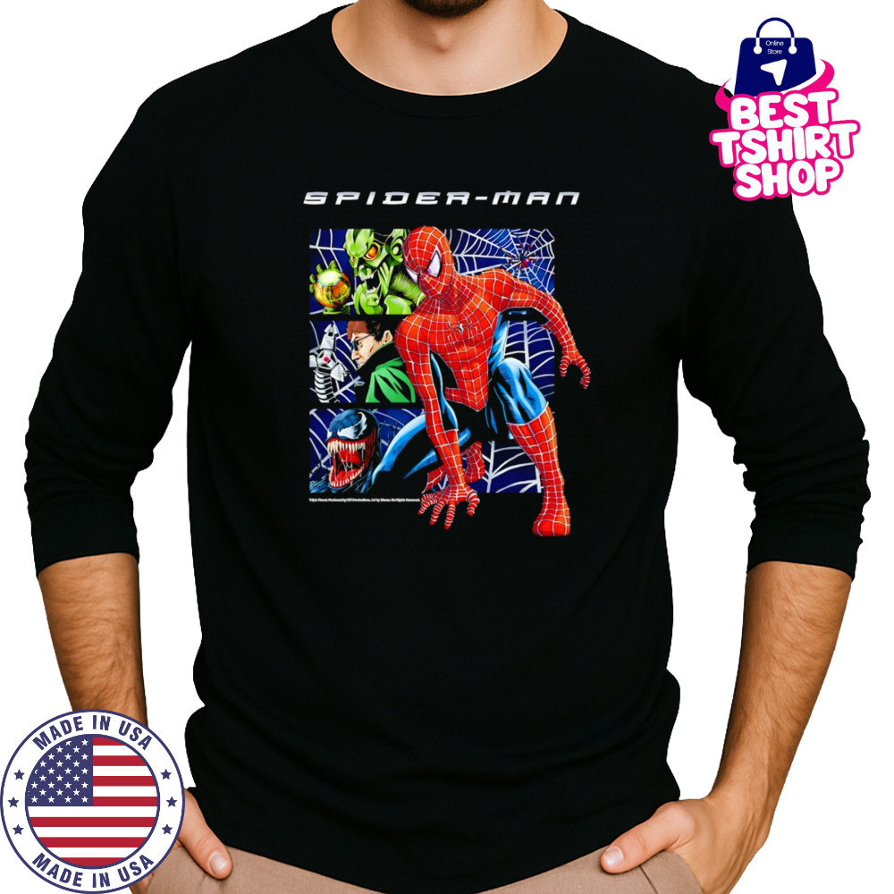 Spider man vs triple threat shirt Long Sleeved