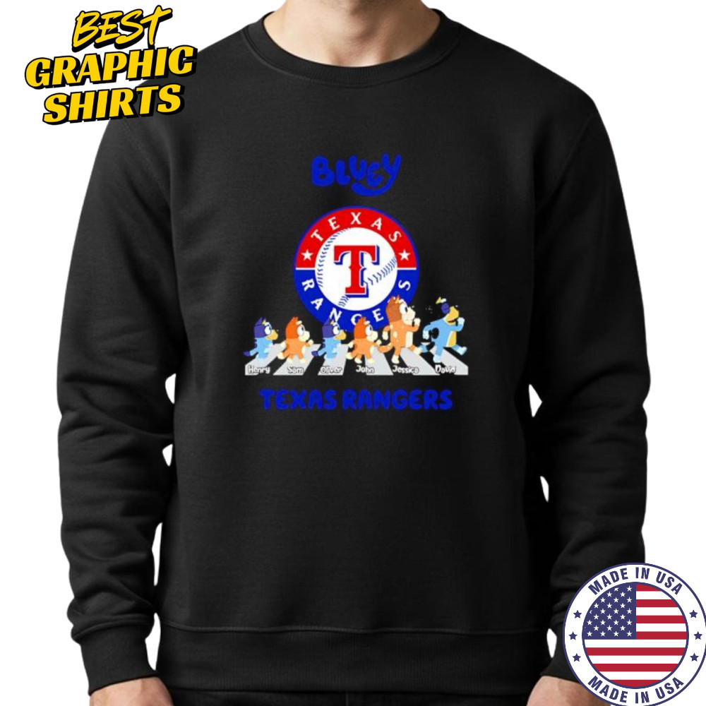 Texas Rangers Bluey Baseball Fan shirt Sweatshirt