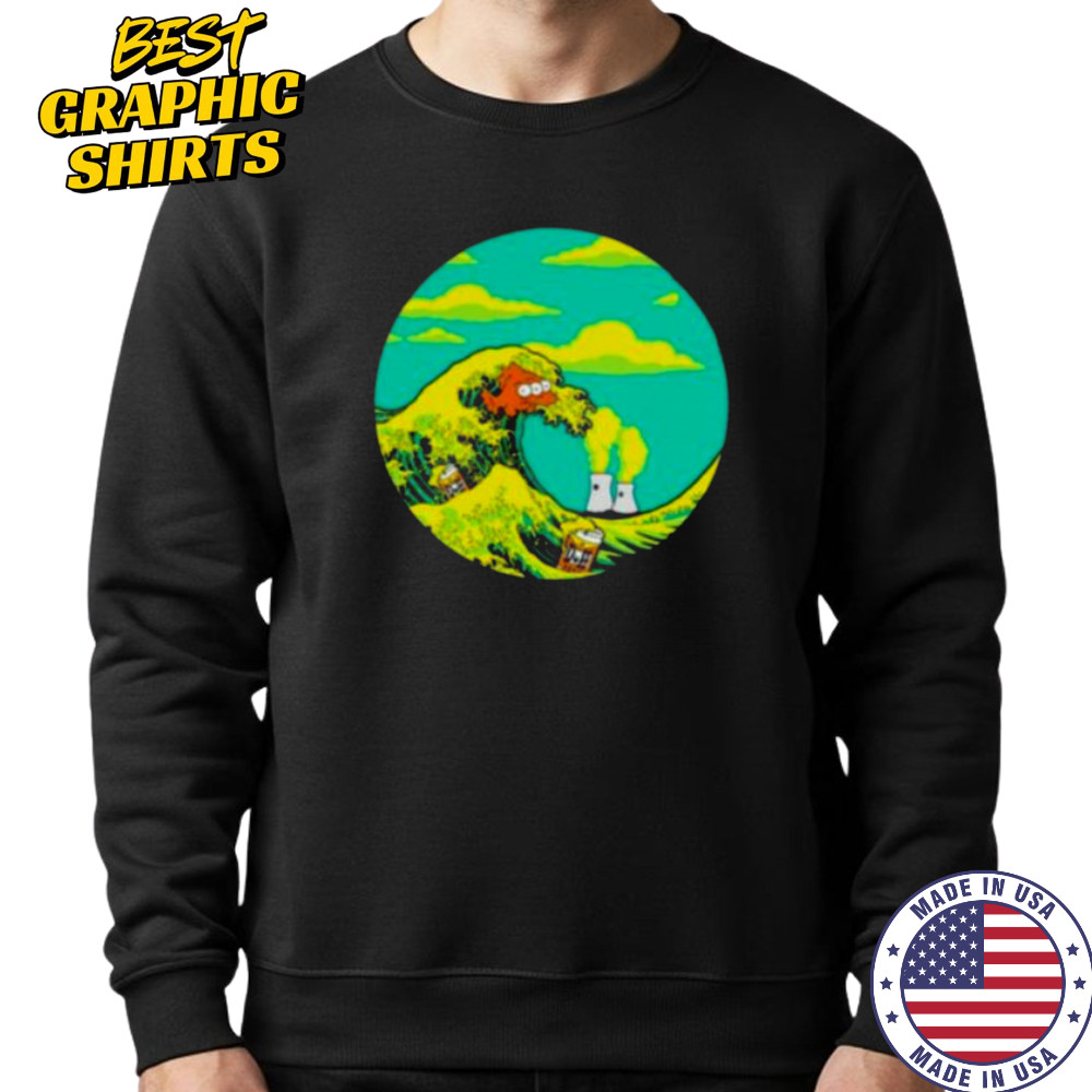 The Great Wave Off Springfield shirt Sweatshirt