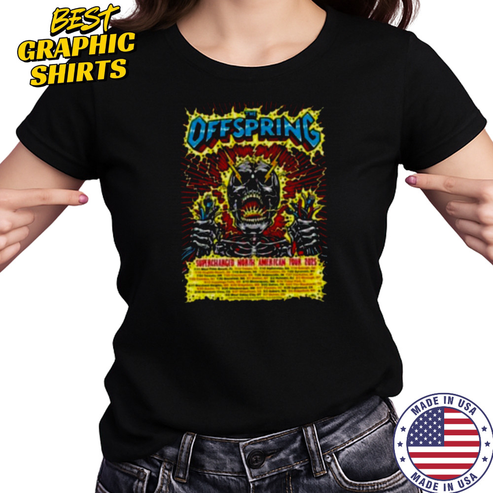 The Offspring Supercharged North American Tour 2025 Shirt Women's T-shirt