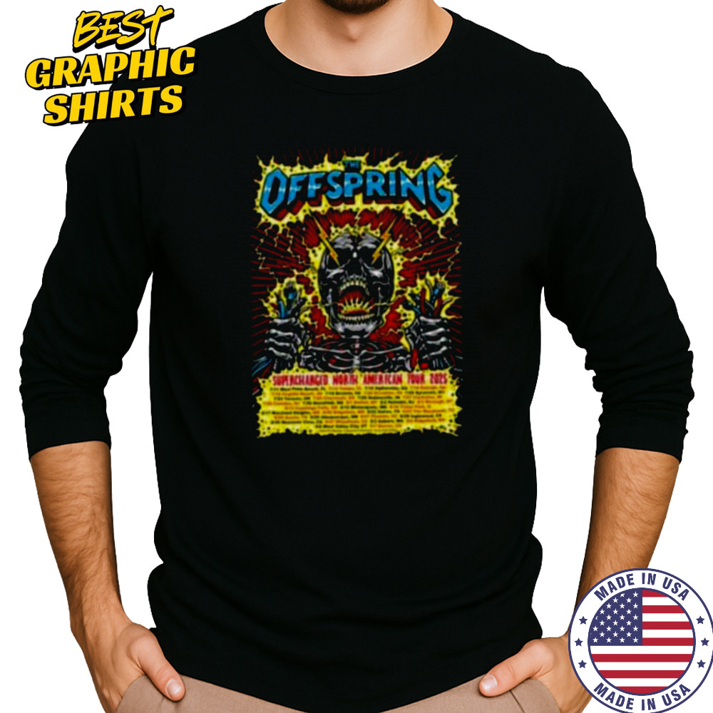 The Offspring Supercharged North American Tour 2025 Shirt Long Sleeved