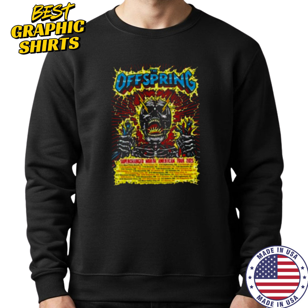 The Offspring Supercharged North American Tour 2025 Shirt Sweatshirt