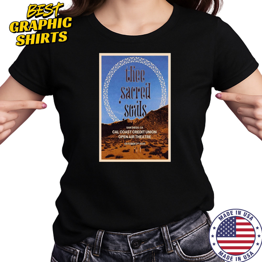 Thee Sacred Souls October 3 2025 San Diego CA Tour Poster T-Shirt Women's T-shirt