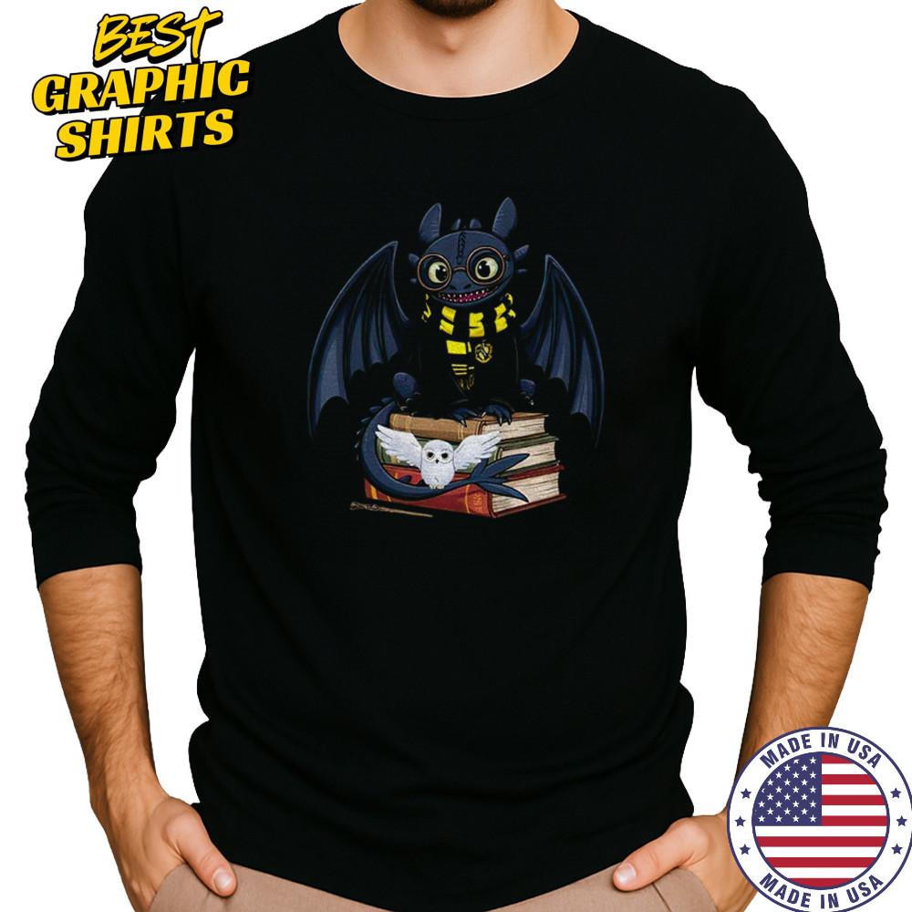 Toothless Huffle Halloween shirt Long Sleeved