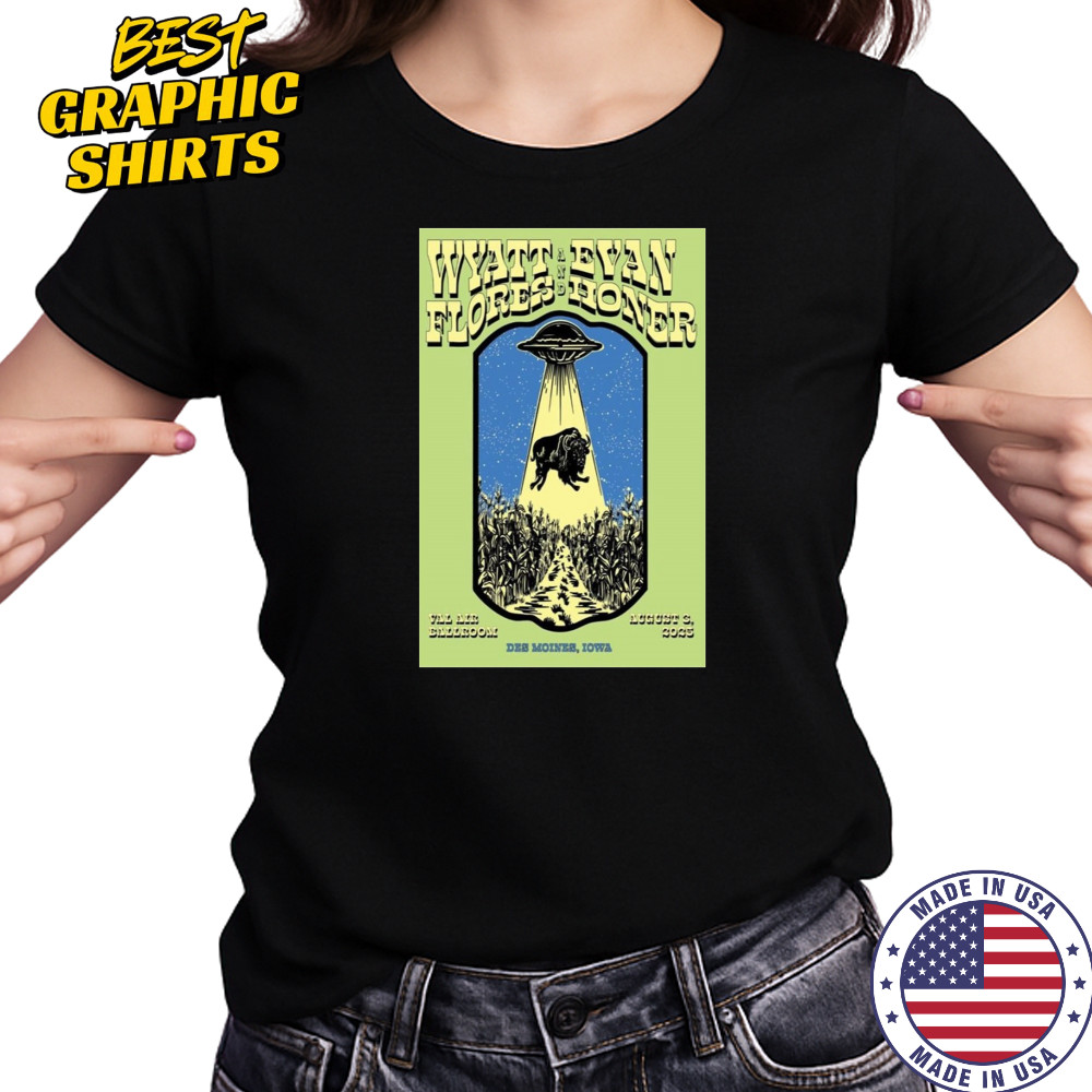 Wyatt Flores Tour Poster Aug 3 2025 Saint Charles IA Festival T-Shirt Women's T-shirt