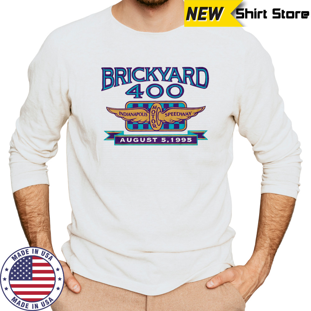 1995 Brickyard 400 logo shirt Long Sleeved