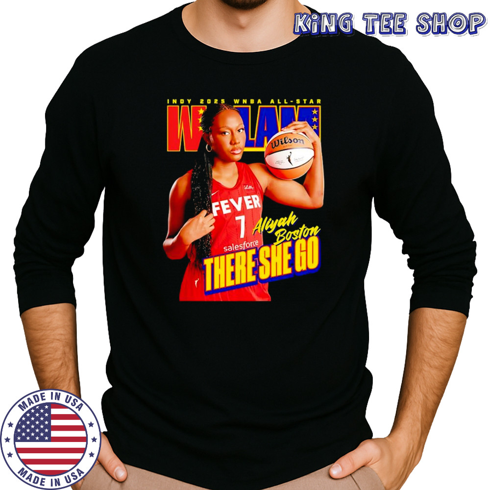 Aliyah Boston x WSLAM there she go shirt Long Sleeved