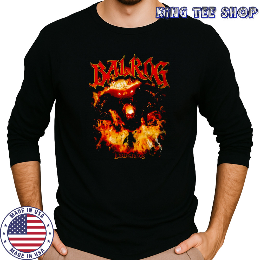 Balrog Lord of the Rings graphic shirt Long Sleeved