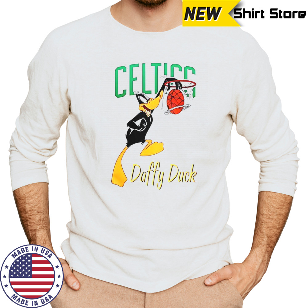 Boston Celtics Daffy Duck Dunk T-Shirt Long Sleeved