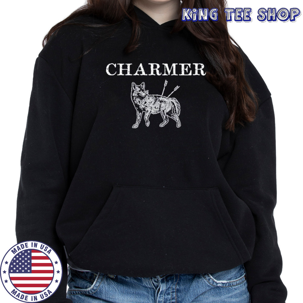 Charmer Black Wolf T-Shirt Hoodie