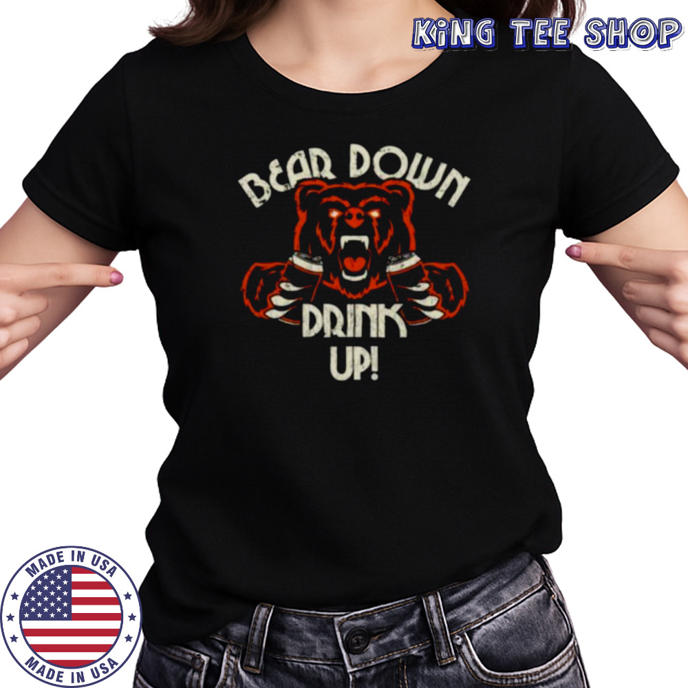 Chicago Bears Football bear down drink up shirt Women's T-shirt