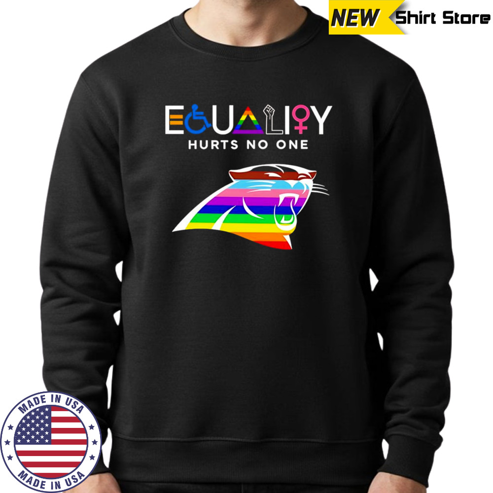 Equality hurts no one Carolina Panthers shirt Sweatshirt