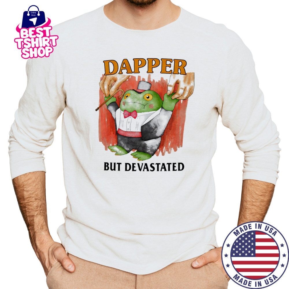 Frog dapper but devastated shirt Long Sleeved