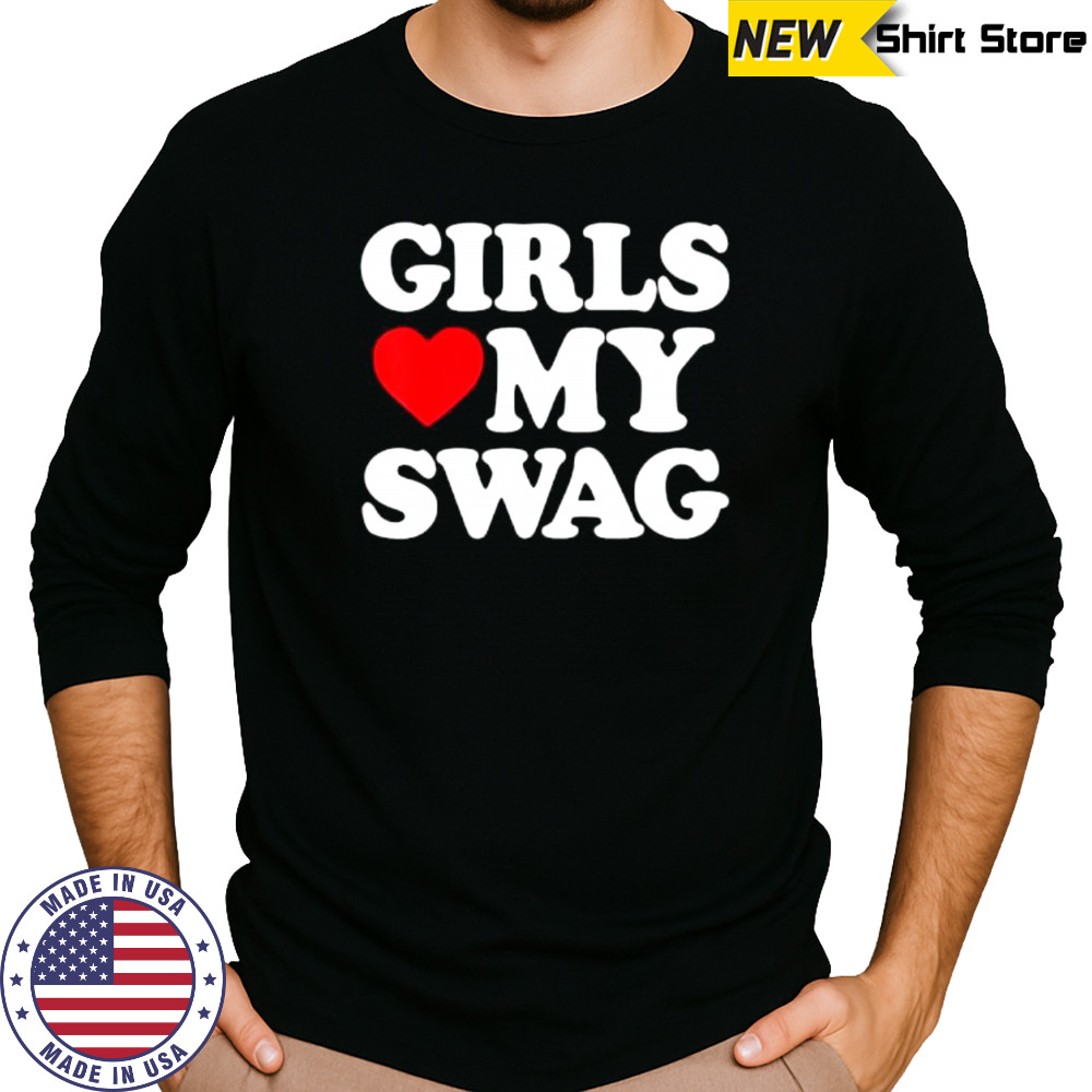Girls Heart My Swag shirt Long Sleeved