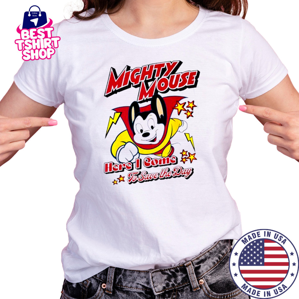 Here I Come To Save The Day Mighty Mouse shirt Women's T-shirt