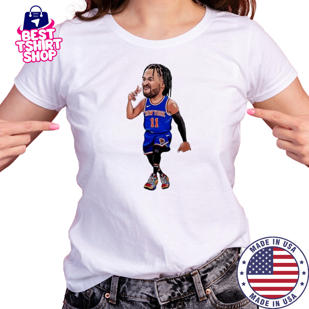 Jalen Brunson Art New York Knicks jersey cartoon shirt Women's T-shirt