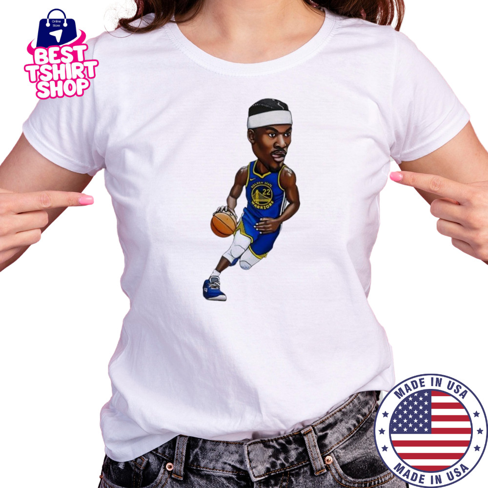 Jimmy Butler Art Magnet Golden State Warriors jersey cartoon shirt Women's T-shirt