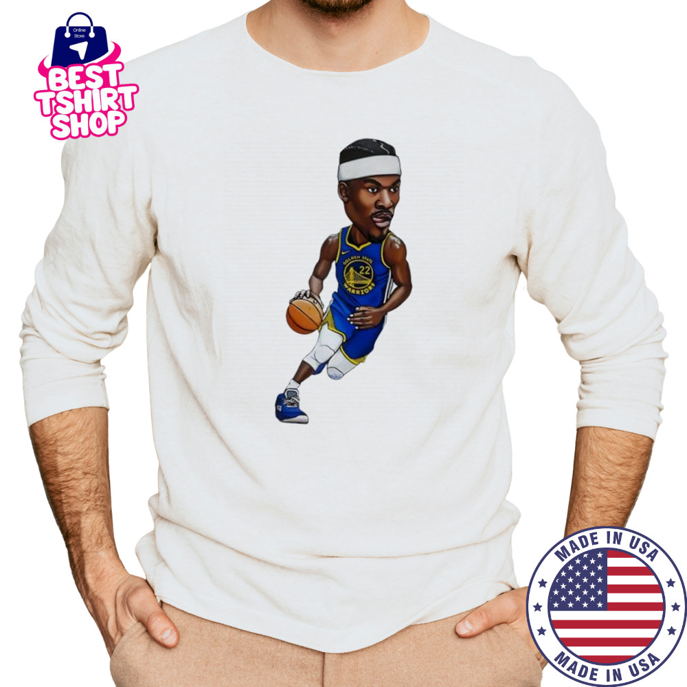 Jimmy Butler Art Magnet Golden State Warriors jersey cartoon shirt Long Sleeved