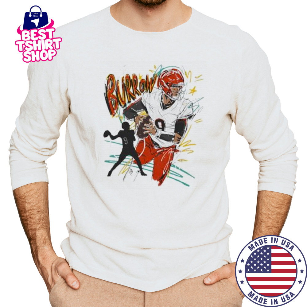 Joe Burrow Cincinnati Scribble signature shirt Long Sleeved