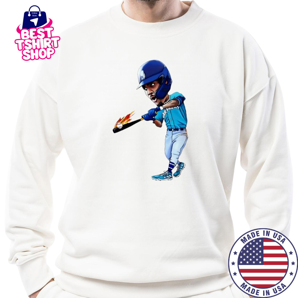 Julio Rodriguez J-Rod Art seattle mariners jersey cartoon shirt Sweatshirt