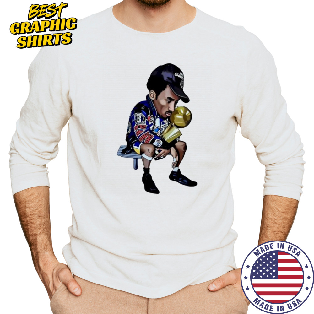 Kobe Bryant Art Los Angeles Lakers jersey cartoon shirt Long Sleeved