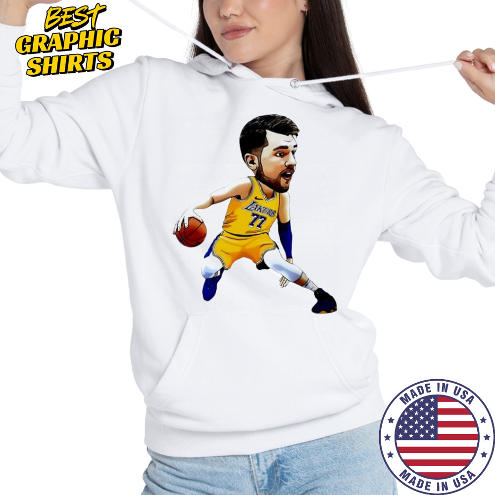 Luka Doncic Los Angeles Lakers Art jersey cartoon shirt Hoodie