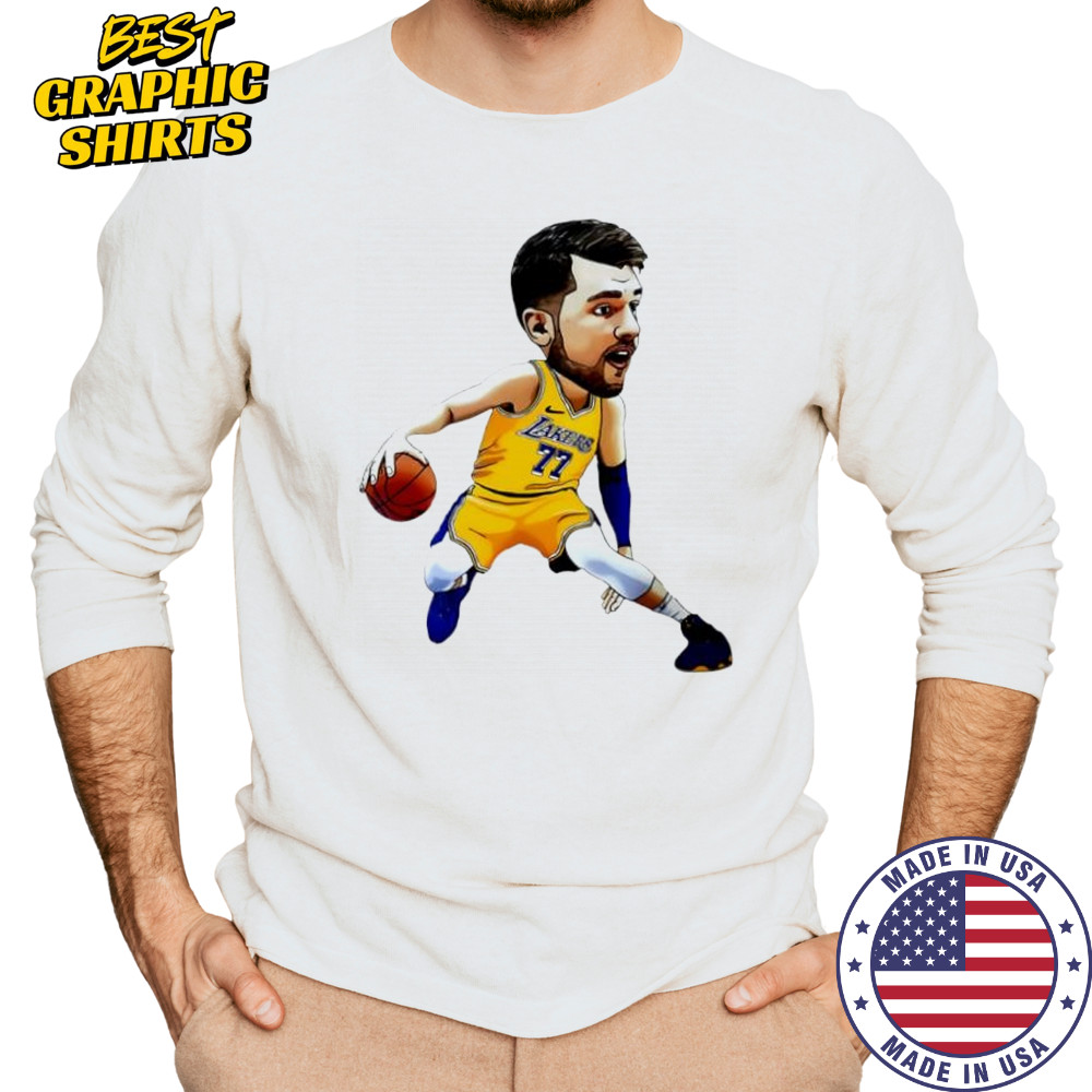 Luka Doncic Los Angeles Lakers Art jersey cartoon shirt Long Sleeved
