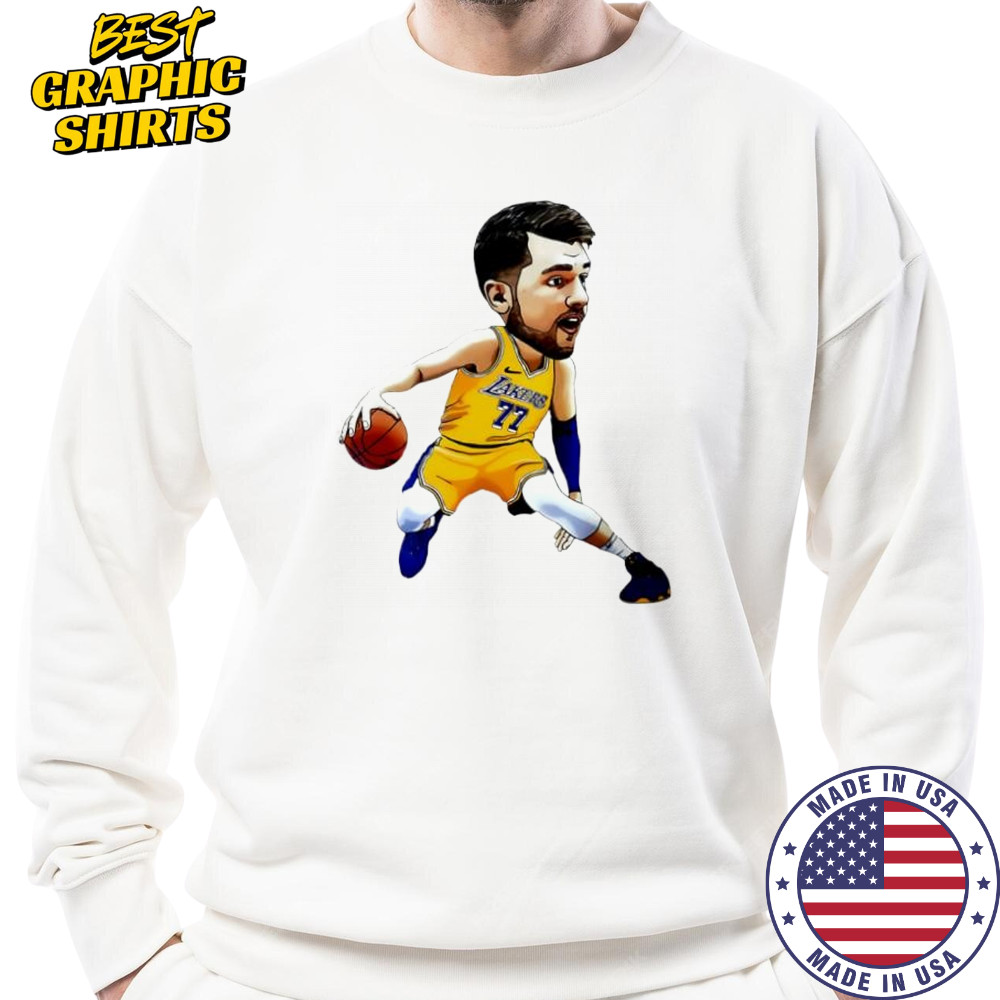 Luka Doncic Los Angeles Lakers Art jersey cartoon shirt Sweatshirt