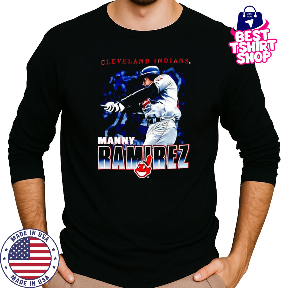Manny Ramirez Cleveland Indians retro shirt Long Sleeved