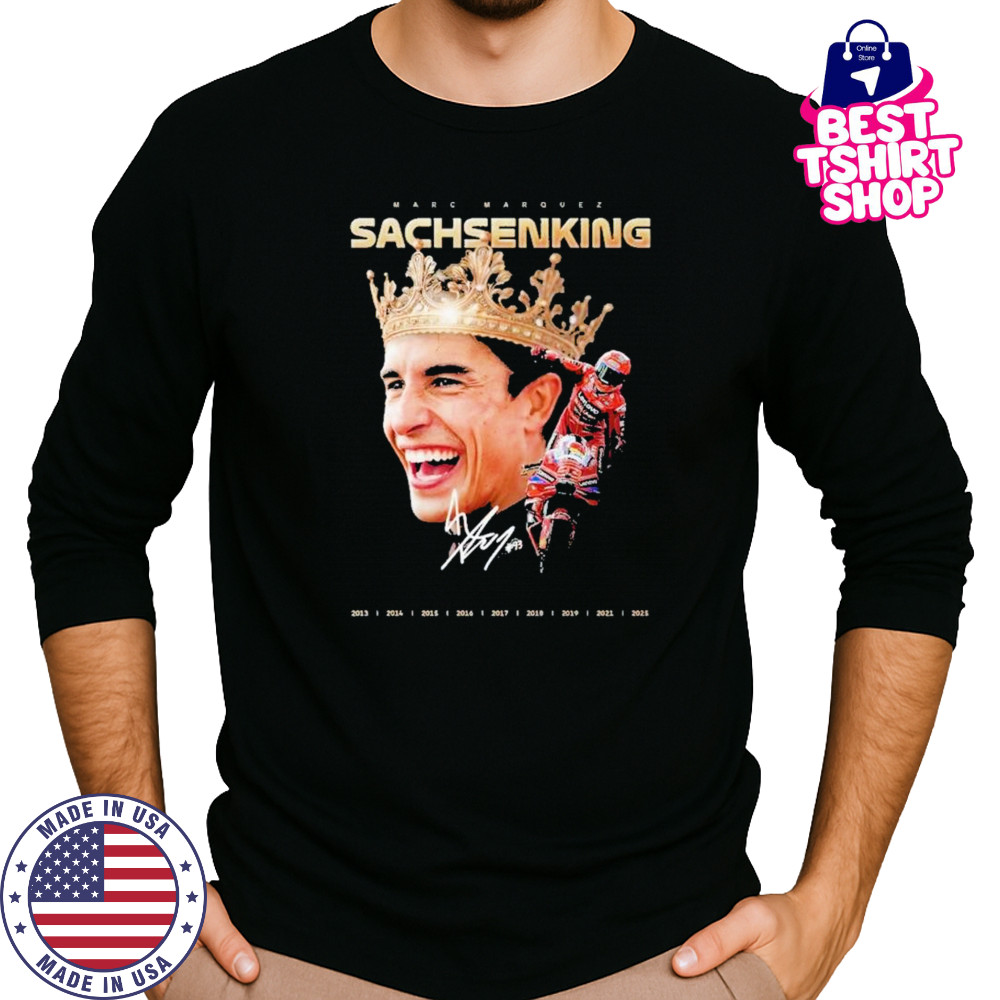 Marc Márquez Sachsenking 9th MotoGP Win signature shirt Long Sleeved