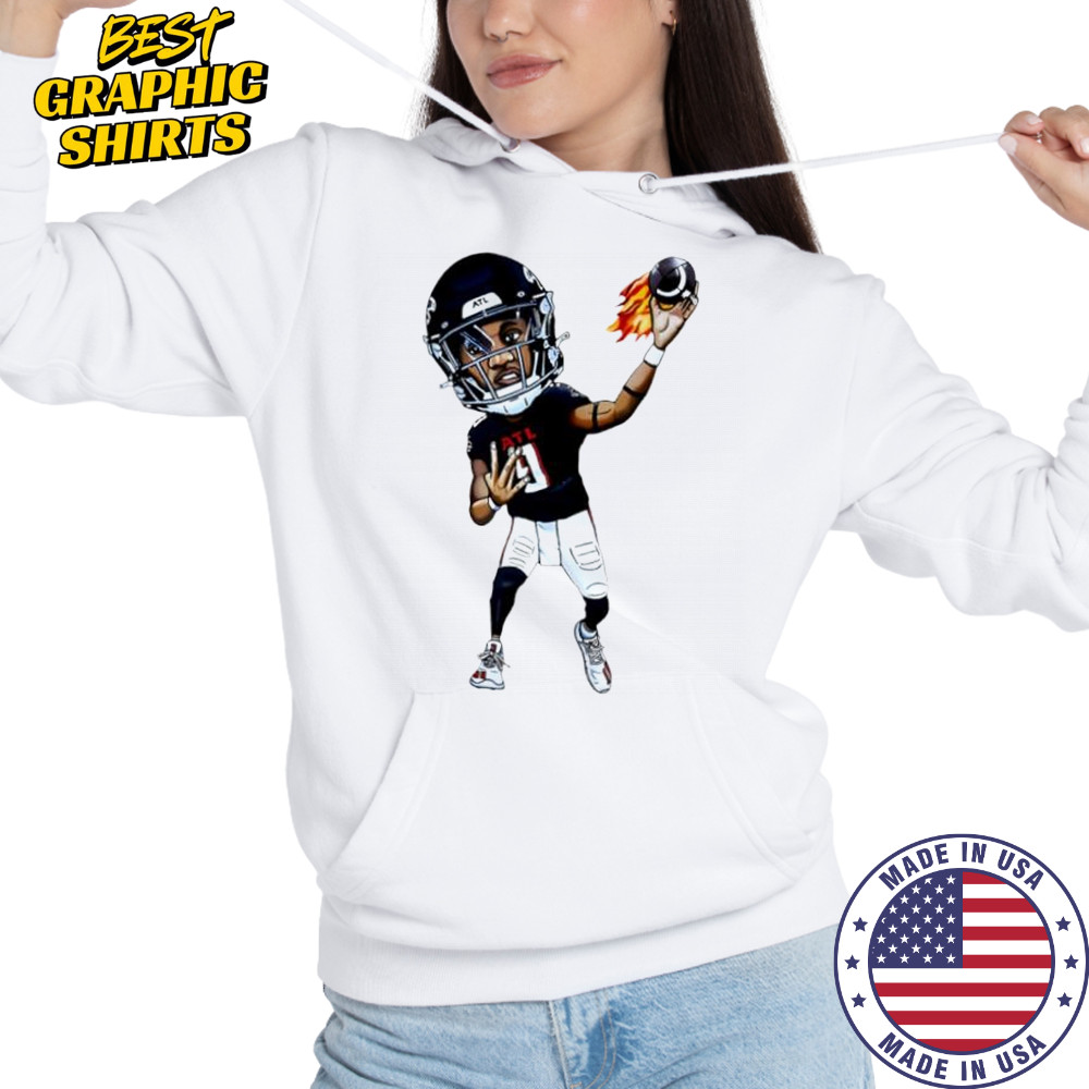 Michael Penix Jr. Art Atlanta Falcons jersey cartoon shirt Hoodie