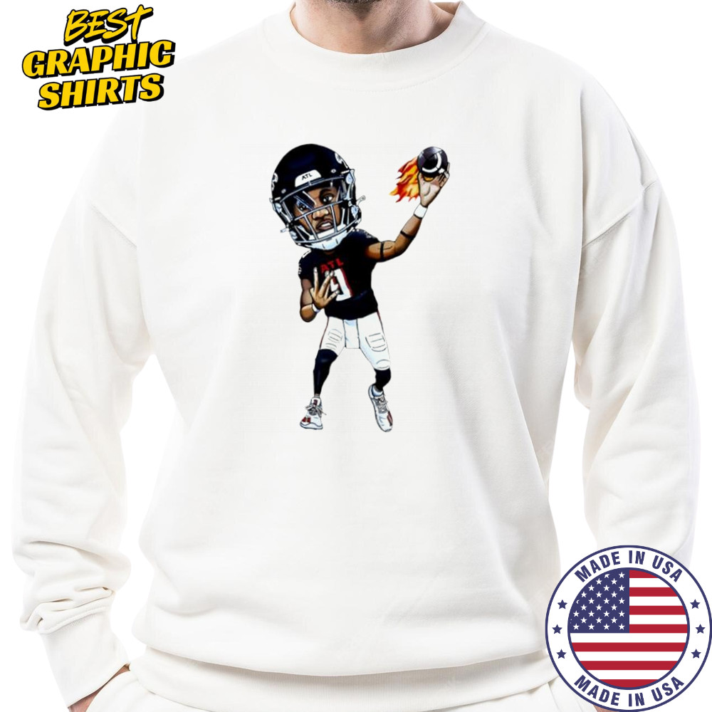 Michael Penix Jr. Art Atlanta Falcons jersey cartoon shirt Sweatshirt