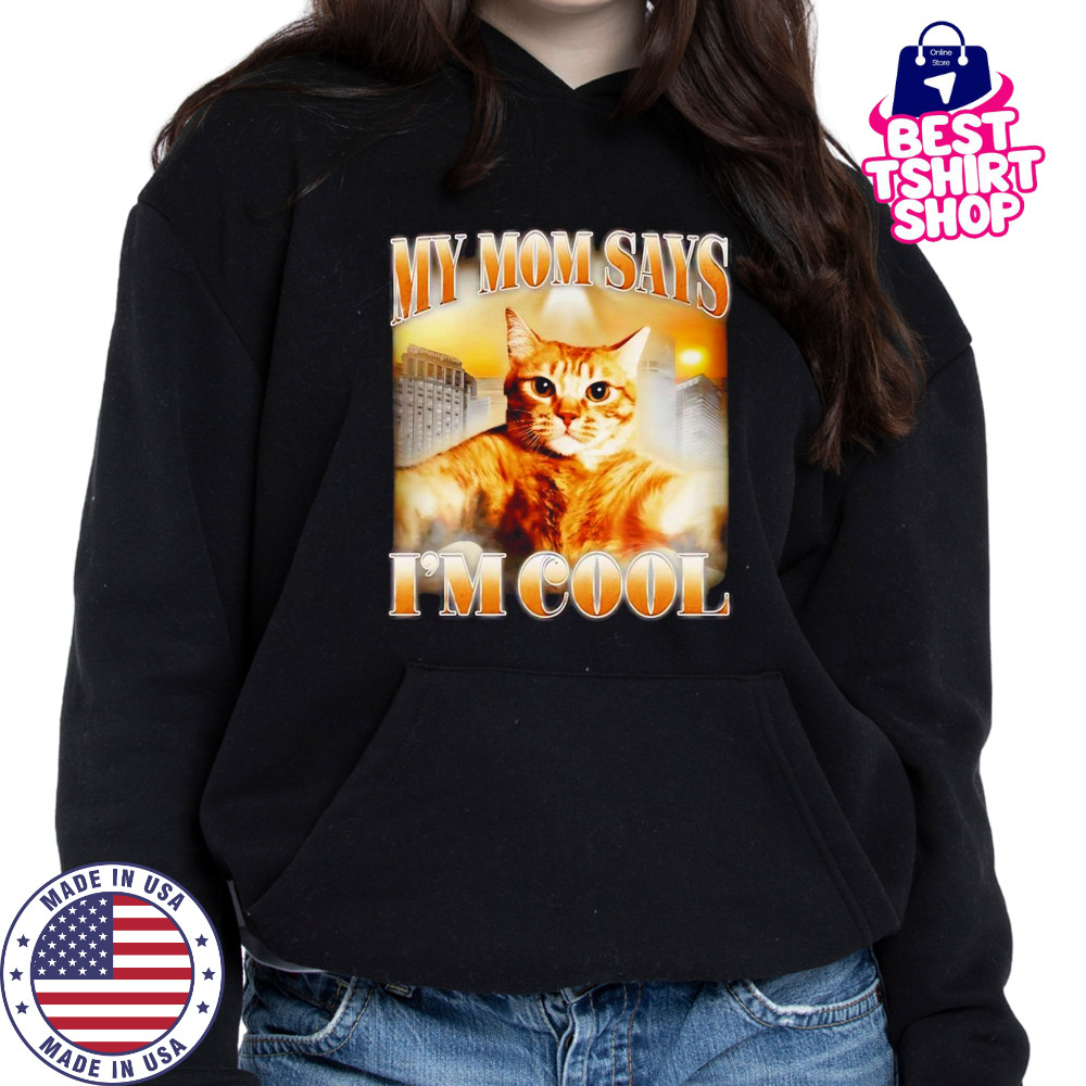 My mom says I’m cool retro shirt Hoodie