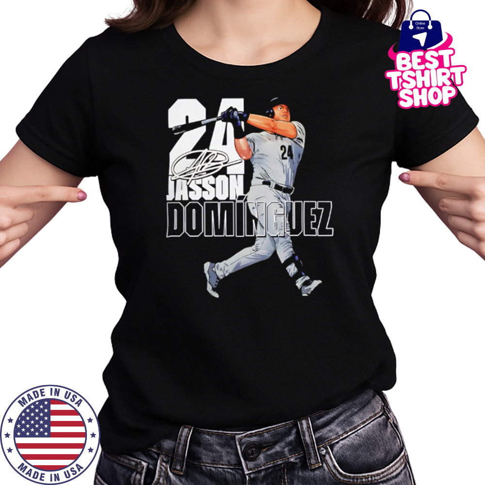 New York Yankees Merch Jasson Dominguez #24 Stance Graphic shirt Women's T-shirt