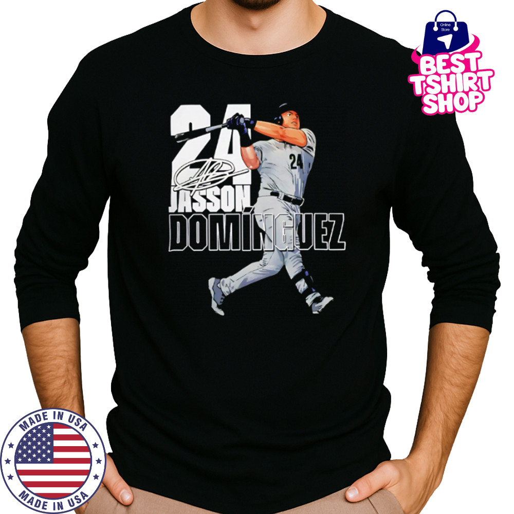 New York Yankees Merch Jasson Dominguez #24 Stance Graphic shirt Long Sleeved