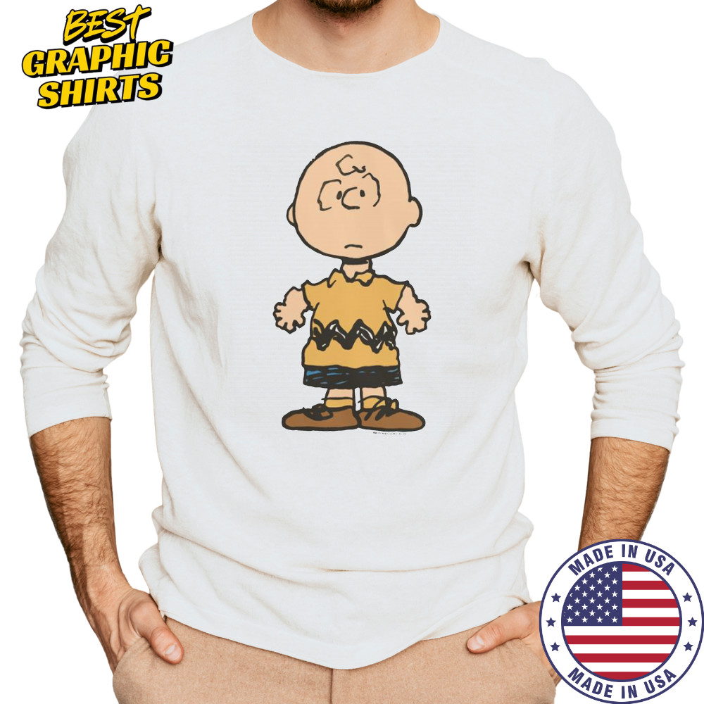 Peanuts Charlie Brown Character T-Shirt Long Sleeved