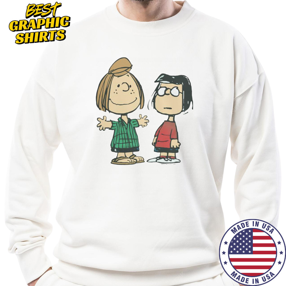 Peanuts Peppermint Patty And Marcie Character T-Shirt Sweatshirt