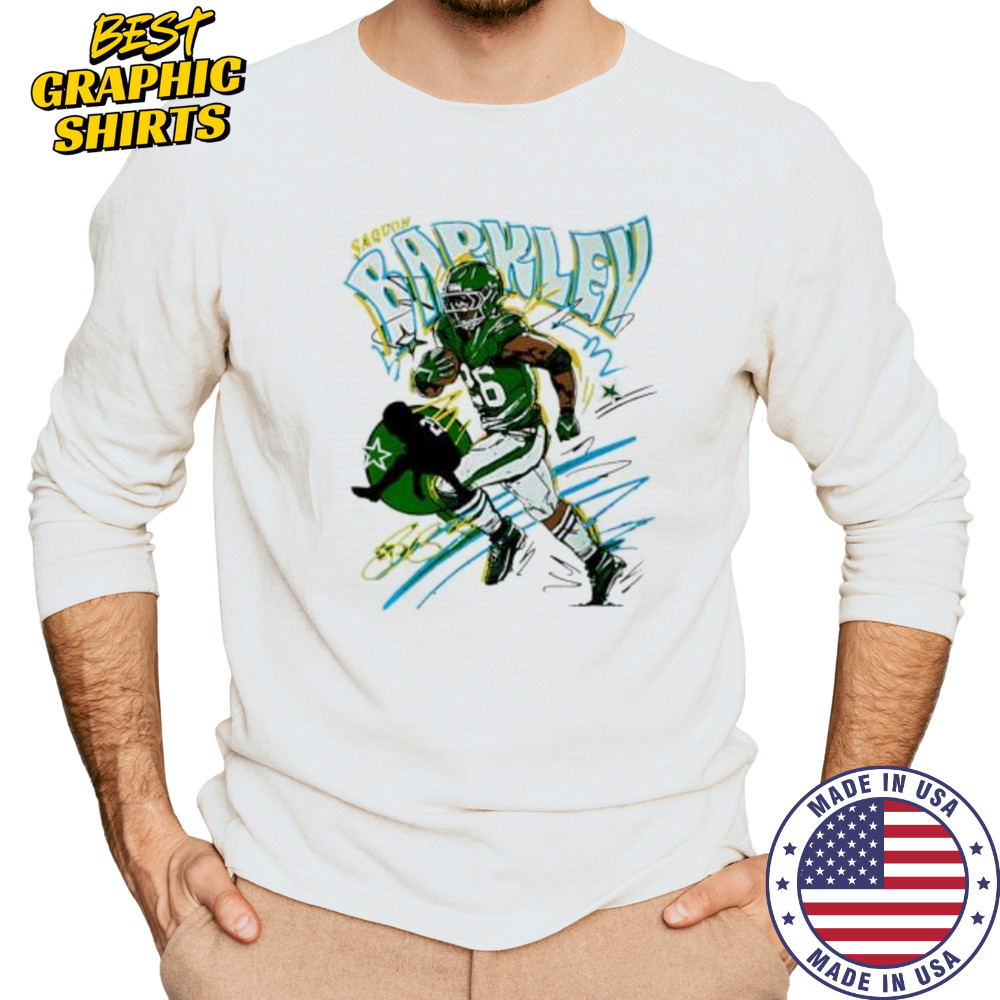 Saquon Barkley Philadelphia Scribble signature shirt Long Sleeved
