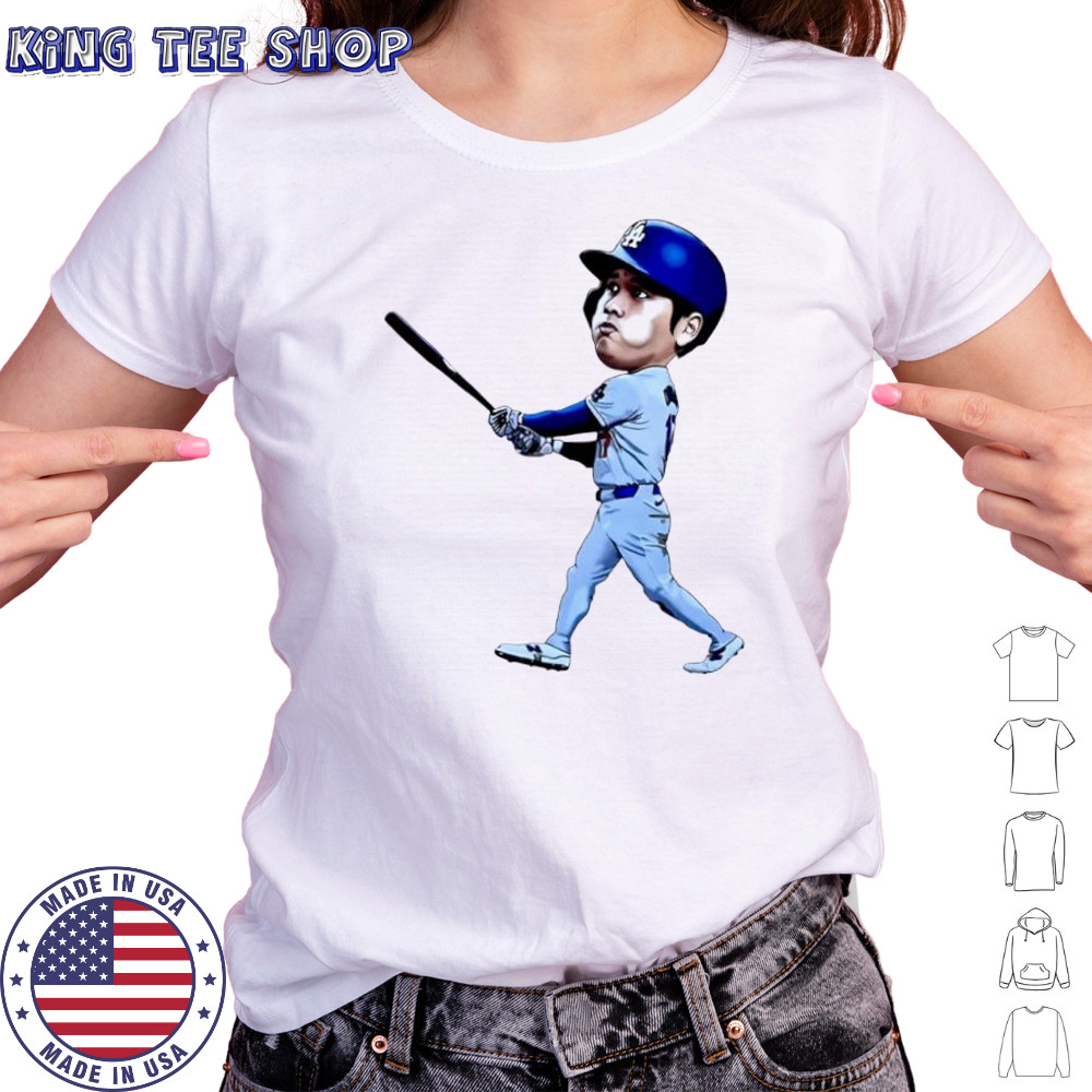 Shohei Ohtani Art Los Angeles Dodgers jersey cartoon shirt Women's T-shirt