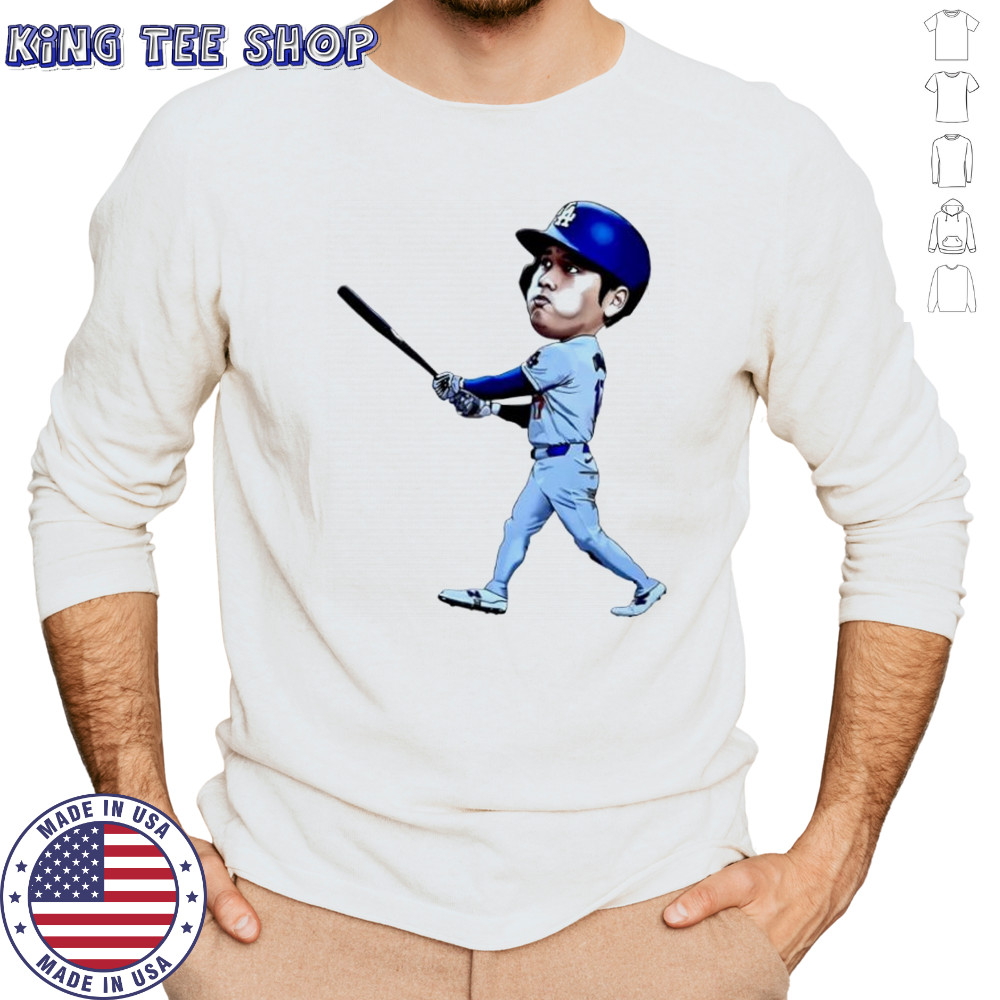 Shohei Ohtani Art Los Angeles Dodgers jersey cartoon shirt Long Sleeved