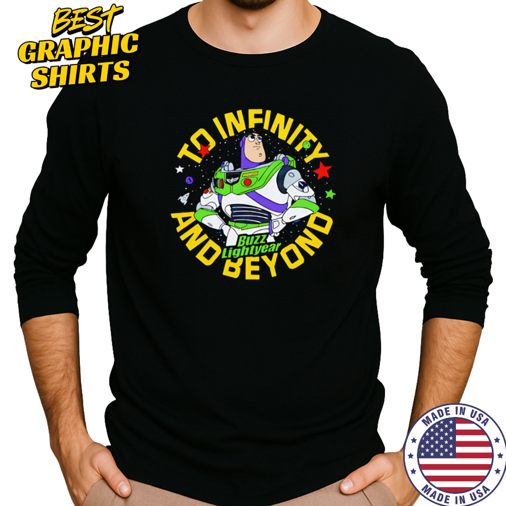 Toy Story Buzz Lightyear To Infinity And Beyond cartoon shirt Long Sleeved