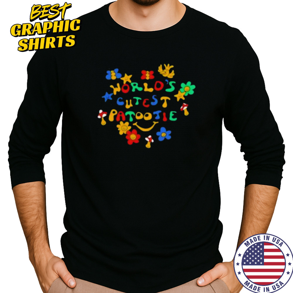 World’s cutest patootie flowers shirt Long Sleeved