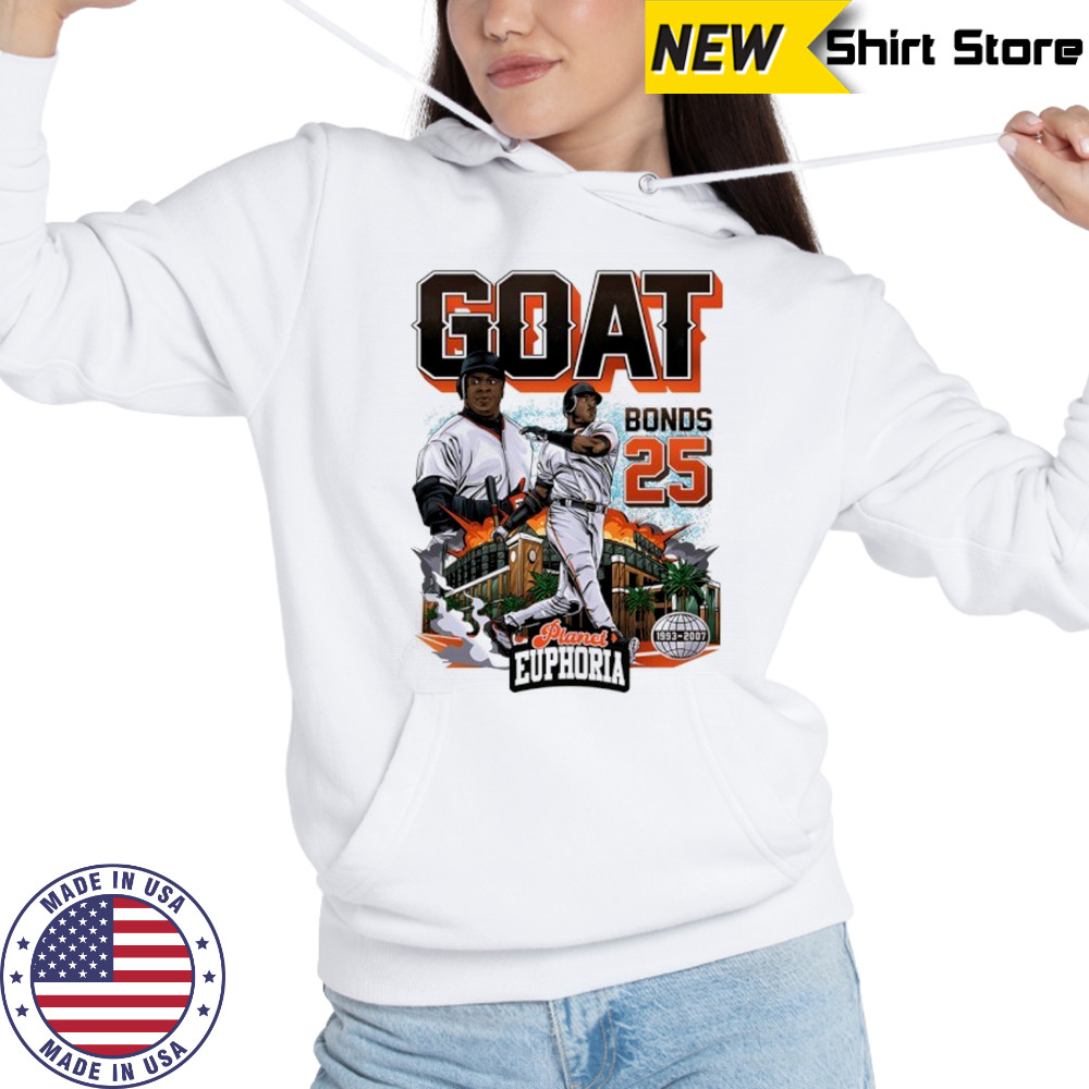 Barry Bonds GOAT San Francisco Giants baseball graphic shirt Hoodie