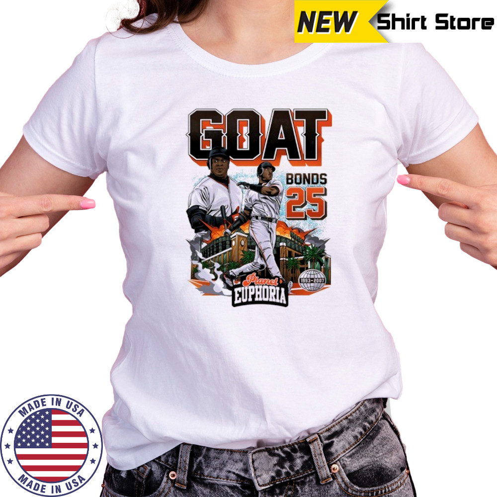 Barry Bonds GOAT San Francisco Giants baseball graphic shirt Women's T-shirt