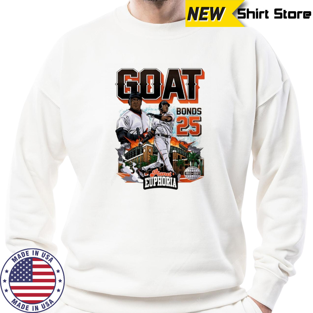 Barry Bonds GOAT San Francisco Giants baseball graphic shirt Sweatshirt