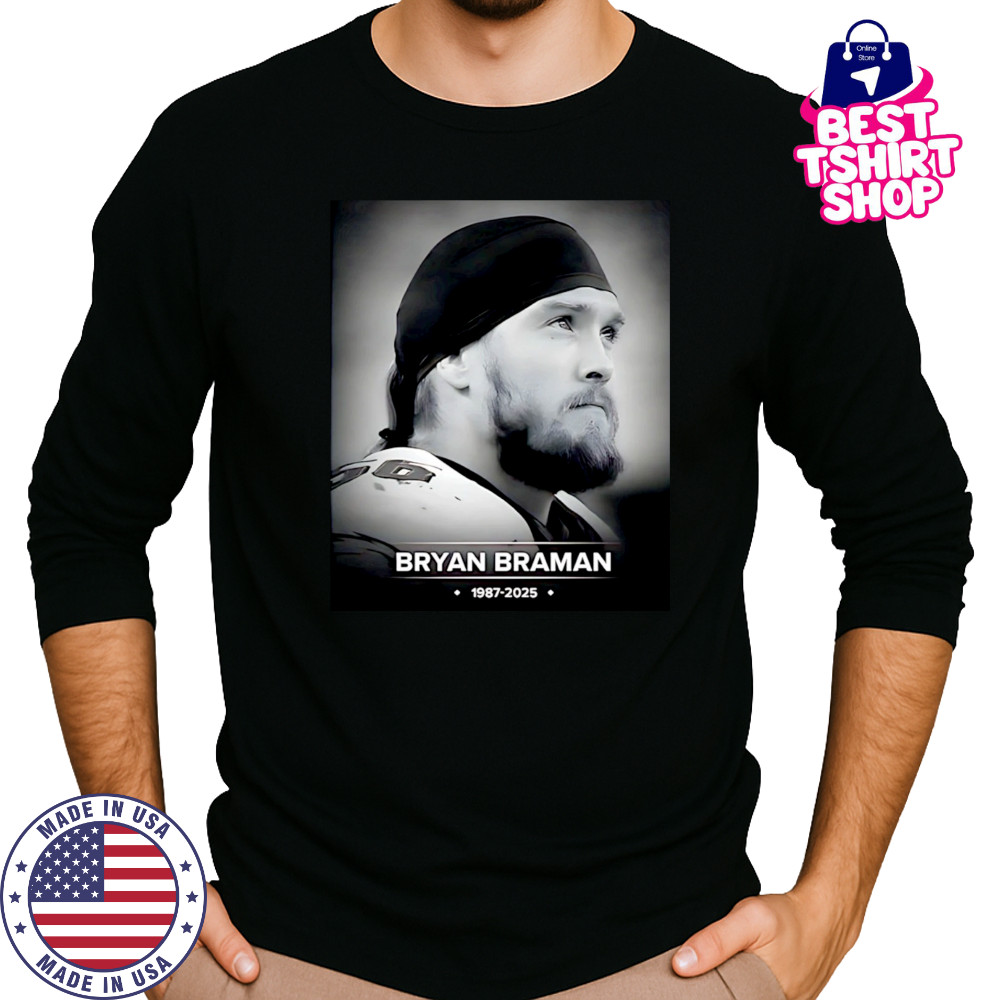 Bryan Braman 1987 2025 in Memory shirt Long Sleeved