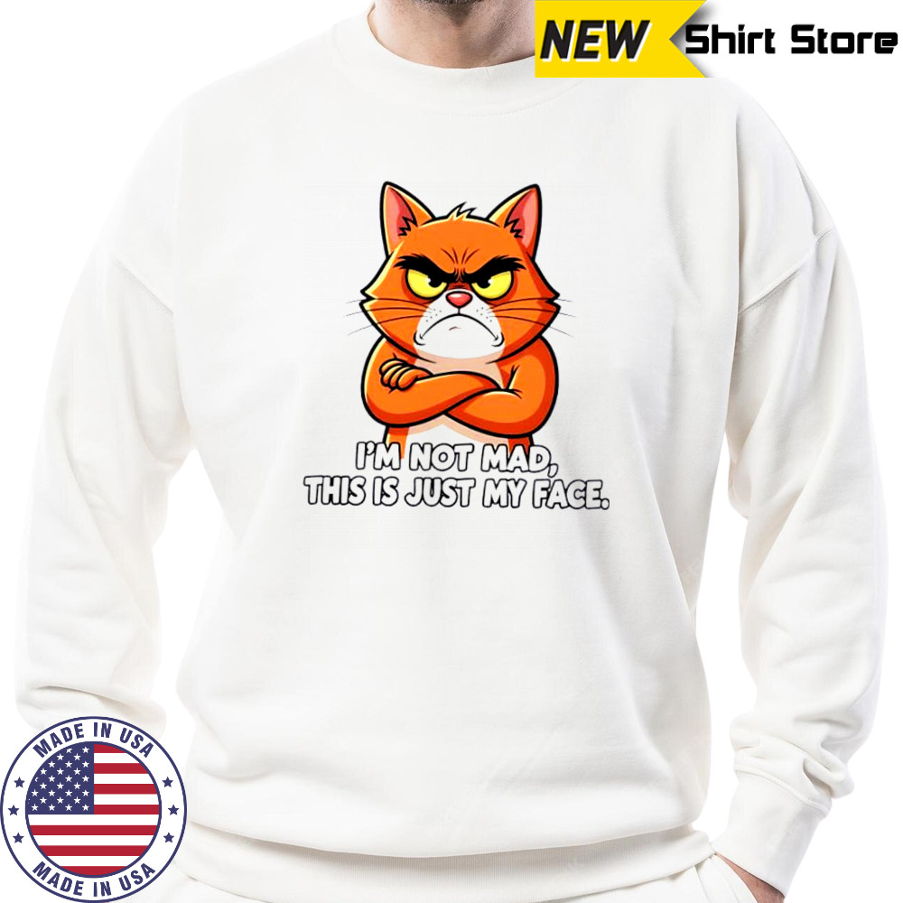 Cat I_m not mad this is just my face shirt Sweatshirt