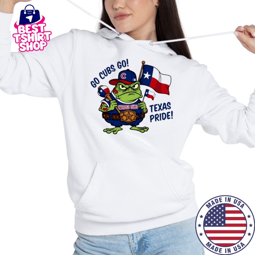 Chicago Cubs Frog Go Cubs Go Texas Pride flag shirt Hoodie