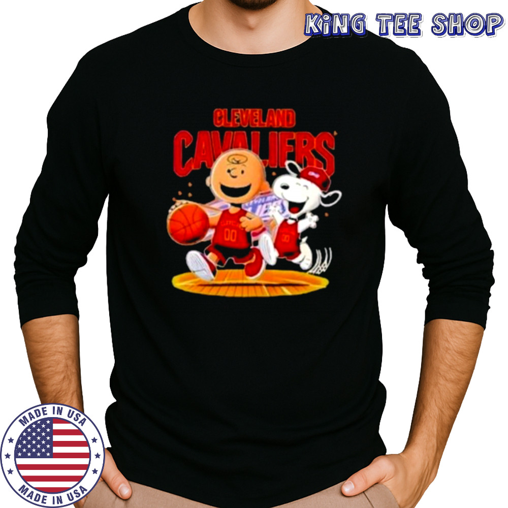 Cleveland Cavaliers And Peanuts Snoopy Shirt Long Sleeved